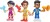 Firebuds - Figur Gaveæske - 10 Cm - 3-Pak