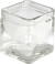 Firkantet Lysglas - H 8 Cm - Str 7 5X7 5 Cm - 12 Stk