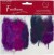 Fjer - 8-10 Cm - 18 Stk - Lilla