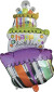 Folieballon 48 X 87 Cm - Lagkage - Scanseason