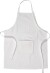 Forklæde Til Voksne - Str M-Xl Cm - L 84 Cm - B 65 Cm - Hvid