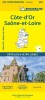 Michelin Kort - France Blad 320 Cote D Or Saone Et Loire - English Book