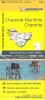 Michelin Kort - France Blad 324 Charente Charente Maritime - English Book