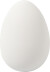 Gåseæg - H 8 Cm - Ø 5 5 Cm - Hvid - 8 Stk