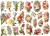 Glansbilleder - Blomster - 2 Ark