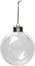 Glaskugle - H 8 9 Cm - Ø 7 9 Cm - Transparent - 6 Stk