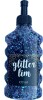 Glitterlim Grov Glitter - Black W Blue