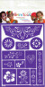 Grim Tout - Blomster - Stencil Til Ansigtsmaling