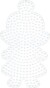 Hama 330 - Dukke Midi Perleplade - 14 5X8 5 Cm