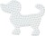 Hama 326 - Lille Hund Perleplade - Midi - 7 5X9 5 Cm