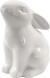 Hare - H 9 Cm - Ø 5 5 Cm - Hvid - 12 Stk