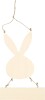 Hare Med Skilt - H 29 5 Cm - B 19 2 Cm - 1 Stk