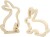 Harer - H 14 Cm - D 2 Cm - B 13 Cm - 2 Stk