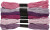 Broderigarn - 6 Farver - Lilla - 6-Trådet - Bomuld - Harmoni Broderigarn