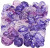 Harmoni Facetperlemix - Str 4-12 Mm - Hulstr 1-2 5 Mm - Lilla - 250 G