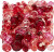 Harmoni Facetperlemix - Str 4-12 Mm - Hulstr 1-2 5 Mm - Rød Harmoni - 250