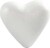 Hjerte - H 11 Cm - Hvid - 25 Stk