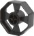 Hjul Til Borddispenser - B 25 Mm - Ø 7 5 Cm - Sort - 1 Stk