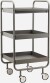 House Doctor - Rullevogn Med Hylder - Roll - Grå - Stål