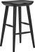 House Doctor - Barstol Taburet - Hdbar - Træ - Sort - H 66 Cm