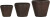 House Doctor - Urtepotteskjulere - Funnel - Antik Brun - 3 Stk