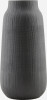 House Doctor Vase - Groove - Mellem - Sort