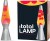 Itotal - Lava Lampe - Rød Og Gul - 36 Cm - Sølv