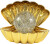 Itotal - Muslingelampe - Guld - Compact