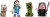 Jada - Minecraft Film 4-Pak 25 Figurer