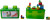 Jelly Blox 2-I-1 Opbevaringskasse - 30 Dele