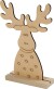 Julefigur - Rensdyr - H 15 Cm - D 3 Cm - B 11 Cm - 1 Stk