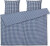 Juna - Bæk Bølge Bed Linen 200X220 Cm - Dark Blue White