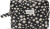 Karen - Stor Toilettaske Med Broderede Margueritter - Sort - Large