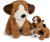 Kiddy - Plush Dog With Puppies 61866