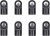 Kort Adjuster 5Mm 8Stk - 50797 - Tamiya