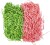 Krøllede Papirstrimler - L 25-30 Cm - B 3 Mm - Mørk Grøn - Pink - 2X50 G