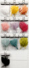 Kunstige Fjer - L 15 Cm - B 8 Cm - Assorterede Farver - 10X10 Pakker