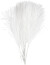 Kunstige Fjer - L 15 Cm - B 8 Cm - Hvid - 10 Stk