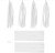 Kvast - Str 12X35 Cm - 14 G - Hvid - 12 Stk