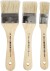 Lakpensel - L 19 Cm - B 25-50 Mm - Flad - 3 Stk