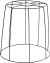 Lampeskærm - H 20 Cm - Ø 15 5-20 Cm - Sort - 1 Stk