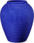Lyngby Porcelæn - Rhombe Color Porcelænsvase 16 5 Cm - Mørkeblå