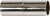 Magnetlås - L 23 Mm - Hulstr 6 Mm - Forsølvet - 2 Stk