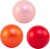 Magni - Bolde 3 Stk Med Ø 9 Cm - Rød - Lyserød Og Orange