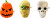 Magni - Halloween Hoppende Dødningehoved - Assorteret - 1 Stk