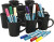 Mal Sorte Krus - Assorterede Farver - 36 Stk