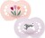 Mam - Original Natural Rubber Pacifiers - Pink - 6-16 Months