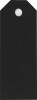 Manillamærker - Str 3X8 Cm - 220 G - Sort - 20 Stk