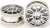 M-Chassis 11-Spoke Wheels Chrome Plated 2Pcs - 54824 - Tamiya