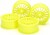 M-N 18-Spoke Wheels 24Mm Offset 0 Yellow 4Pcs - 54852 - Tamiya